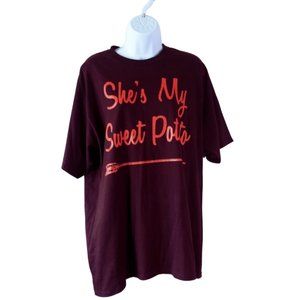 👔IDEAL-T GRAPHIC T-SHIRT WITH SAYING "SHE'S MY SWEET POTATO"